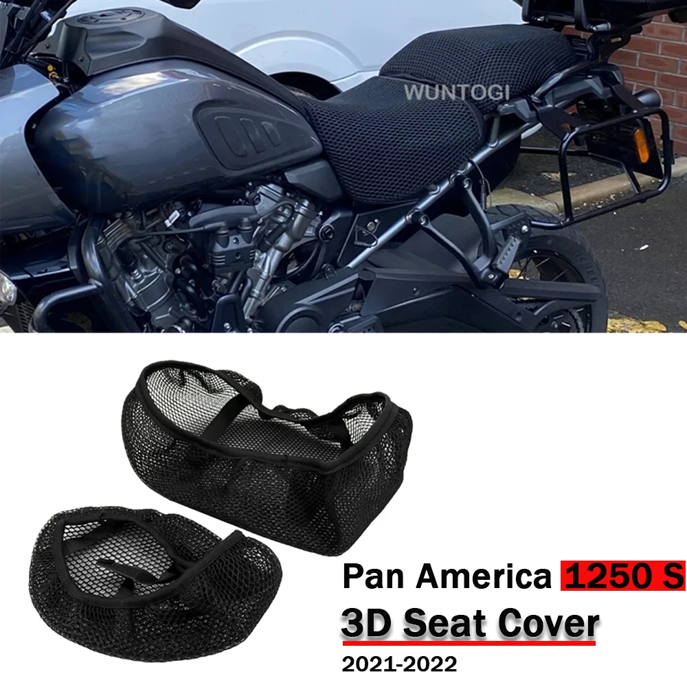 

Защитная подушка для мотоциклетного сиденья Pan America 1250 S, 3D сетчатые чехлы на сиденья с Сотами, аксессуары для Pan America 2021