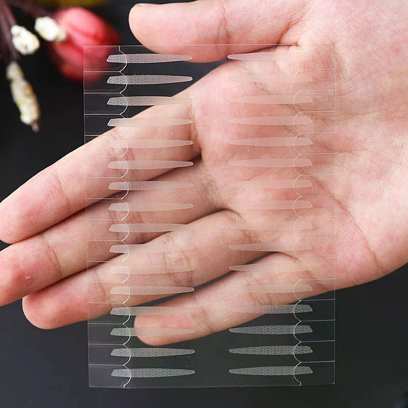 3/5/10 Blatt unsichtbare doppelt gefaltete Augenlidpaste Augenlidbänder Aufkleber selbstklebendes natürliches Augenband Make-up-Werkzeug S M L