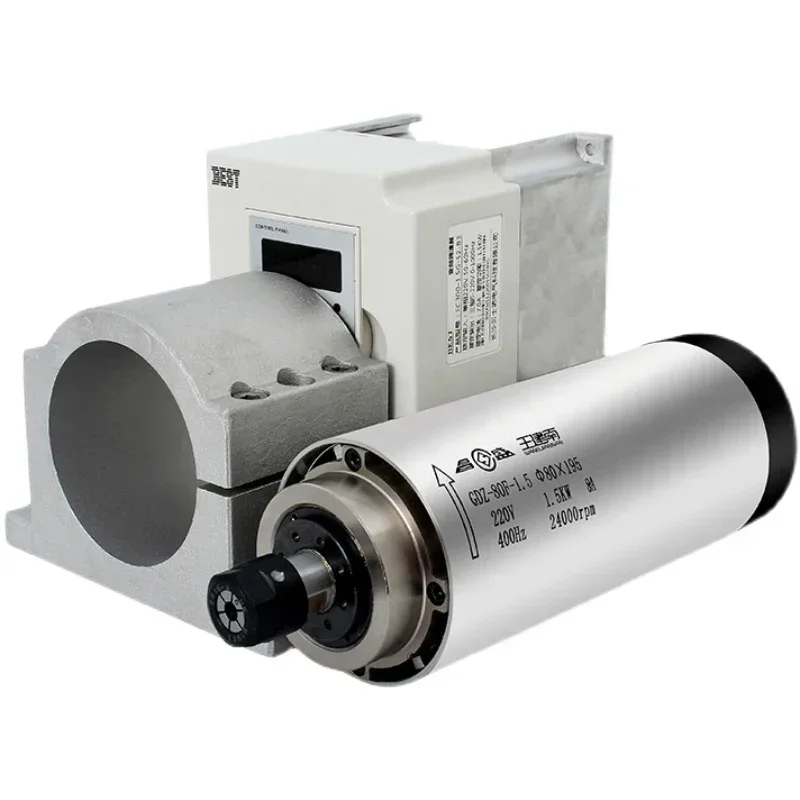 CNC Router Spindle Motor ER11 ER16 ER20 VFD 800W 1.5KW 2.2KW For DIY Milling Engraving Machine 65/80/100mm Clamp Water Pump Kits