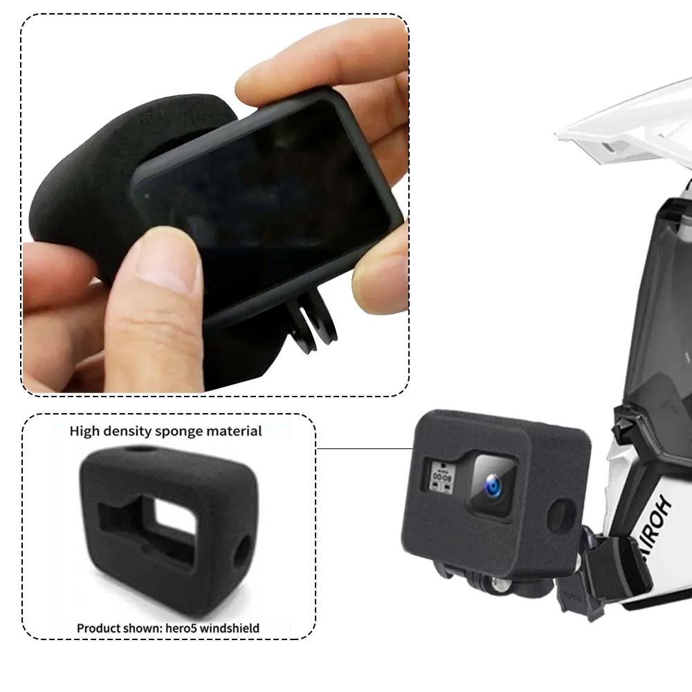 Uchwyt na brodę do kasku Airoh Commander 2, dostosowany do kamer GoPro13 12 DJI Action 6 5pro 4 3 Insta360 X5 X4 X3 AcePro2 Action Camera — zdjęcie produktu 5