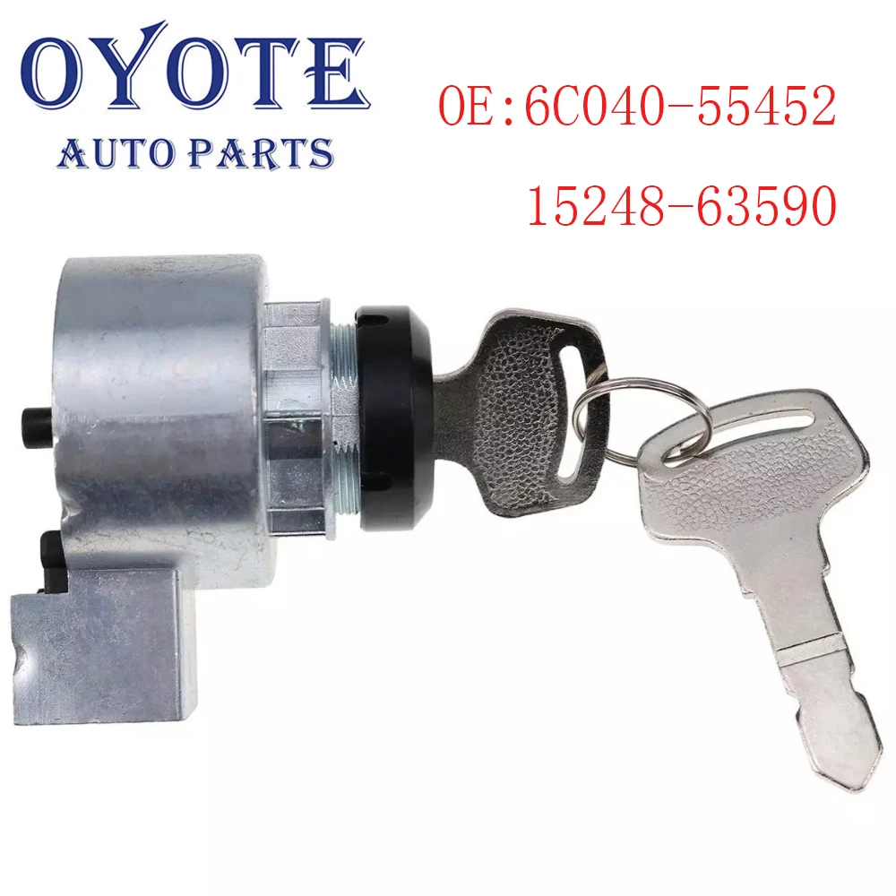 Выключатель зажигания 6C040-55452 15248-63590 для трактора Kubota B21 B1700 B2100 B2301 B2320 B2400 B2410 B2601 B2620 B2630 Замена
