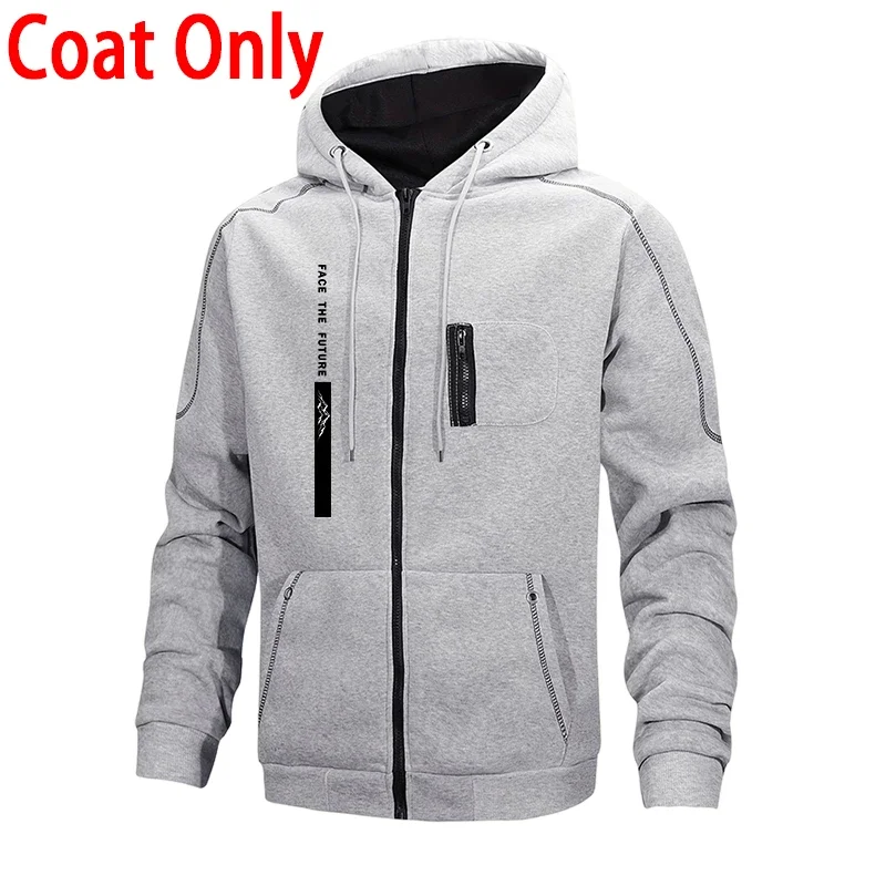 Men's Tracksuit Casual Hoodie Sweatshirts Coat Outdoors Sports Jogging Man Clothing Autumn Winter Fashion Zip Jacket Streetwear view 5