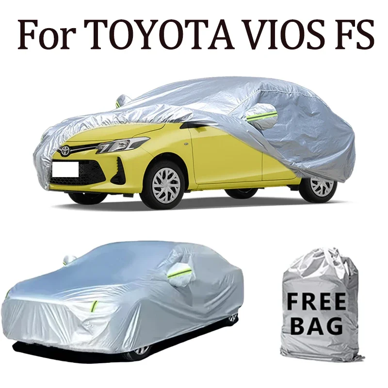 

Для TOYOTA VIOS FS автомобильный чехол уличные защитные чехлы снежный солнцезащитный козырек водостойкий пылезащитный внешний УФ автомобильные аксессуары