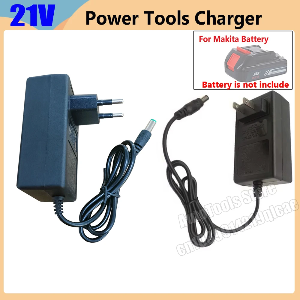

21V 2A Lithium Battery Charger For 18V Electric Drill Intelligent Power Tool Charger DC Power Supply Adapter With EU US Plug