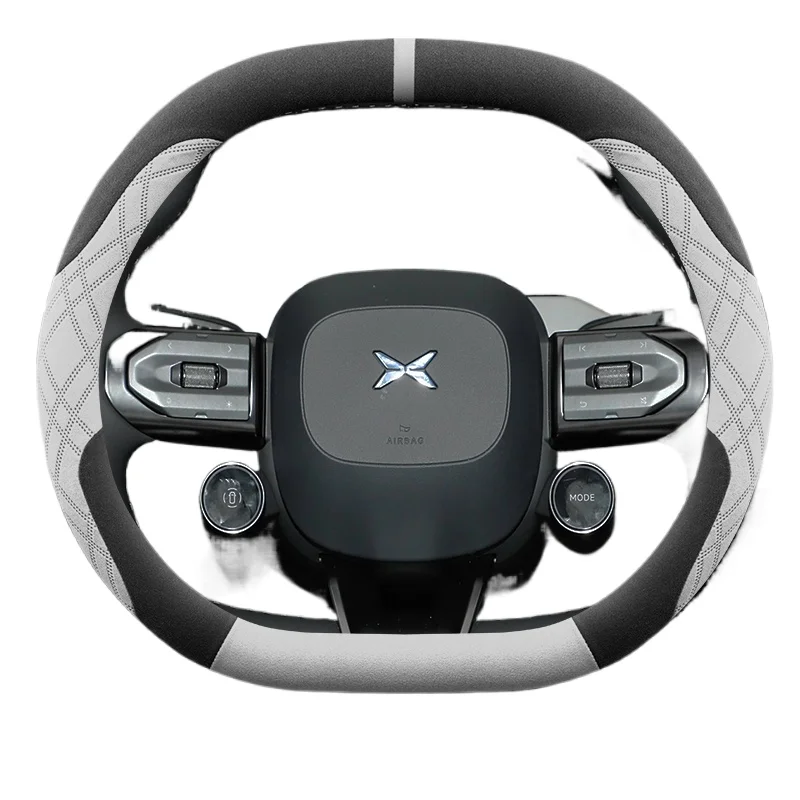 جلد الغزال غطاء عجلة توجيه سيارة ل Xpeng P7 G6 G9 2022 2023 2024 2025 2026 اكسسوارات #6