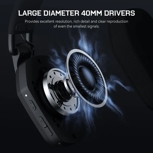 Imagen 2 del producto Auriculares inalámbricos RGB SuperEQ G19BT de 2,4 GHz con micrófono, transmisor USB/tipo C, auriculares para juegos supraaurales