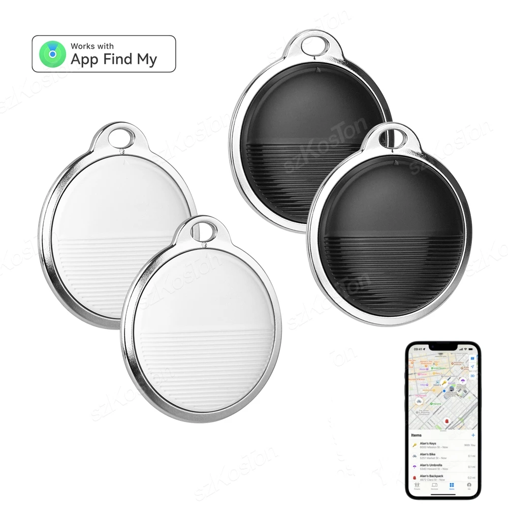 GPS Tracker Voor IOS Smart Bluetooth-compatibele Mini GPS Locator Portemonnee Sleutel Huisdieren Finder Anti Verloren Apparaat Werk met Vind Mijn APP