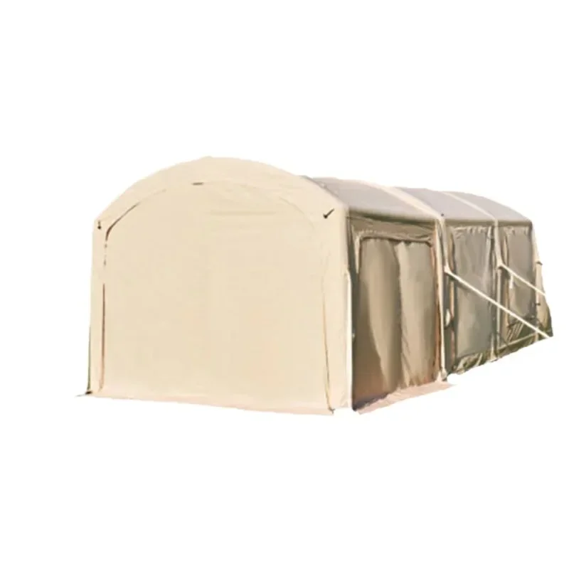 Internet celebrity large inflatable tunnel tent 6-8 people free to set up camping tent imitation cotton sense rainstorm