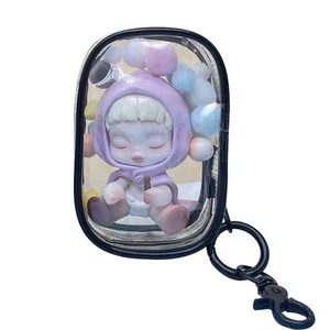 Transparente mysteriöse Schachtel für Kinder süße Puppenspeicherbeutel PVC -Schlüsselkette 8 Hauptverkaufstür und Brieftasche - №3