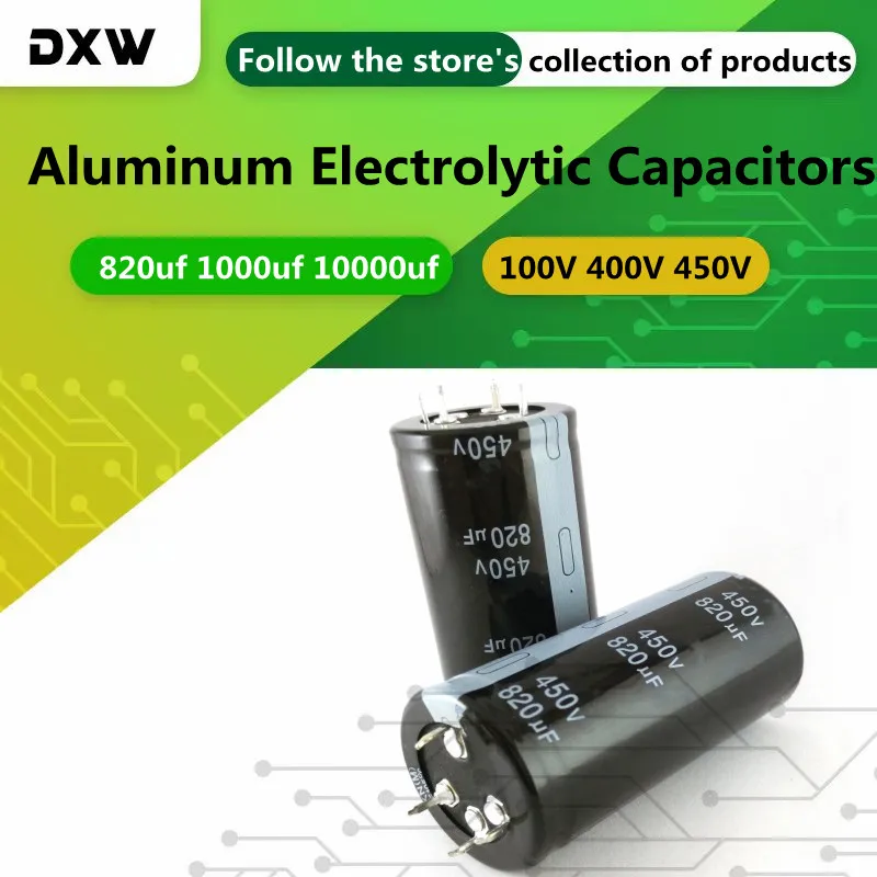 1PCS/Lot 820UF1000uf  10000UF 4Pin Aluminum Electrolytic Capacitors 100V 400V 450V