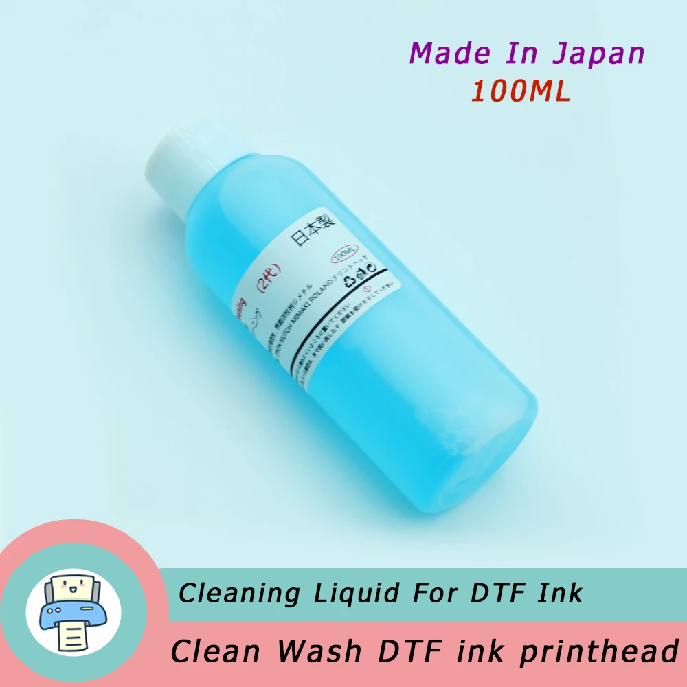 

100ML DTF Printhead Wash Liquid Cleaner Unblock Solution For Direct To Film Printing DX5 DX6 DX7 i3200 XP600 Print Head Unclog