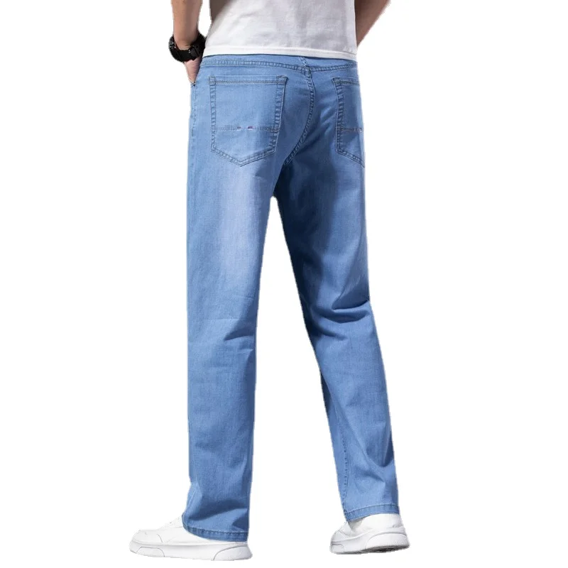 

2022 Jean Baggy Business Jeans Pantalon Large cargoLoose Straight Fit Straight Male Trousers Denim Pants Brand Clothes