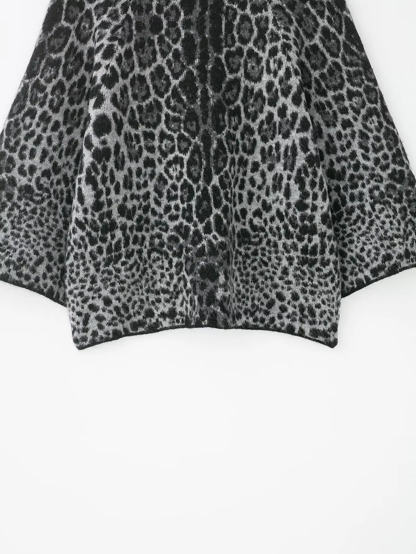 Zevity, nuevo suéter tejido con patrón de leopardo y cuello levantado Vintage para mujer, jerséis informales elegantes para mujer, abrigo, Tops SW9474