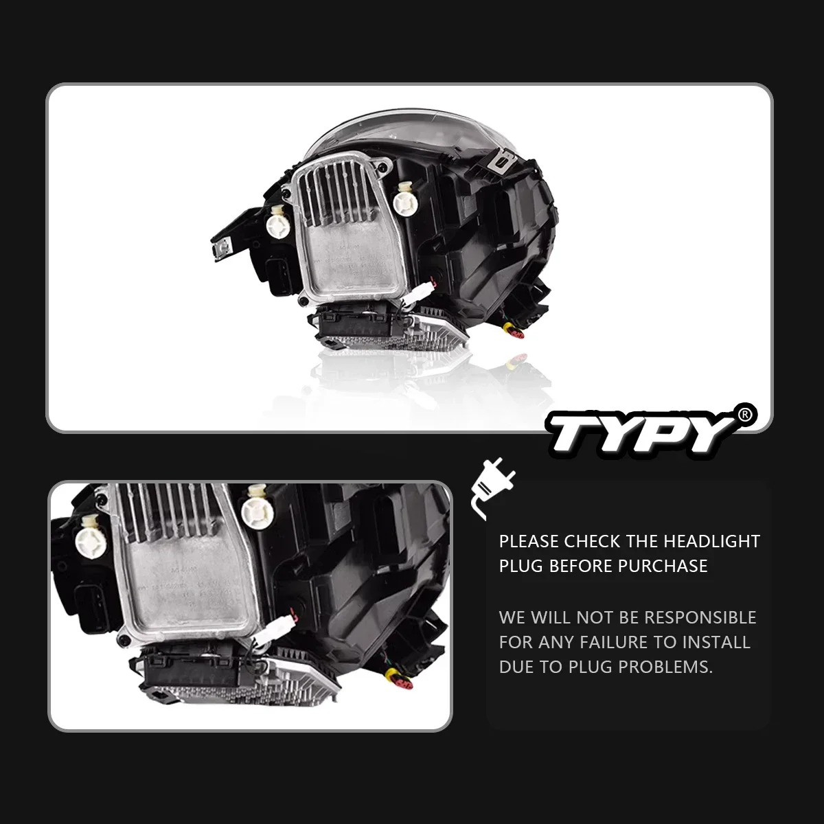 

TYPY New LED Head Lamp Upgrade Modified For BMW Mini F55 F56 Headlights 2014-2021 Dynamic Signal Head Lamp Auto Accessories