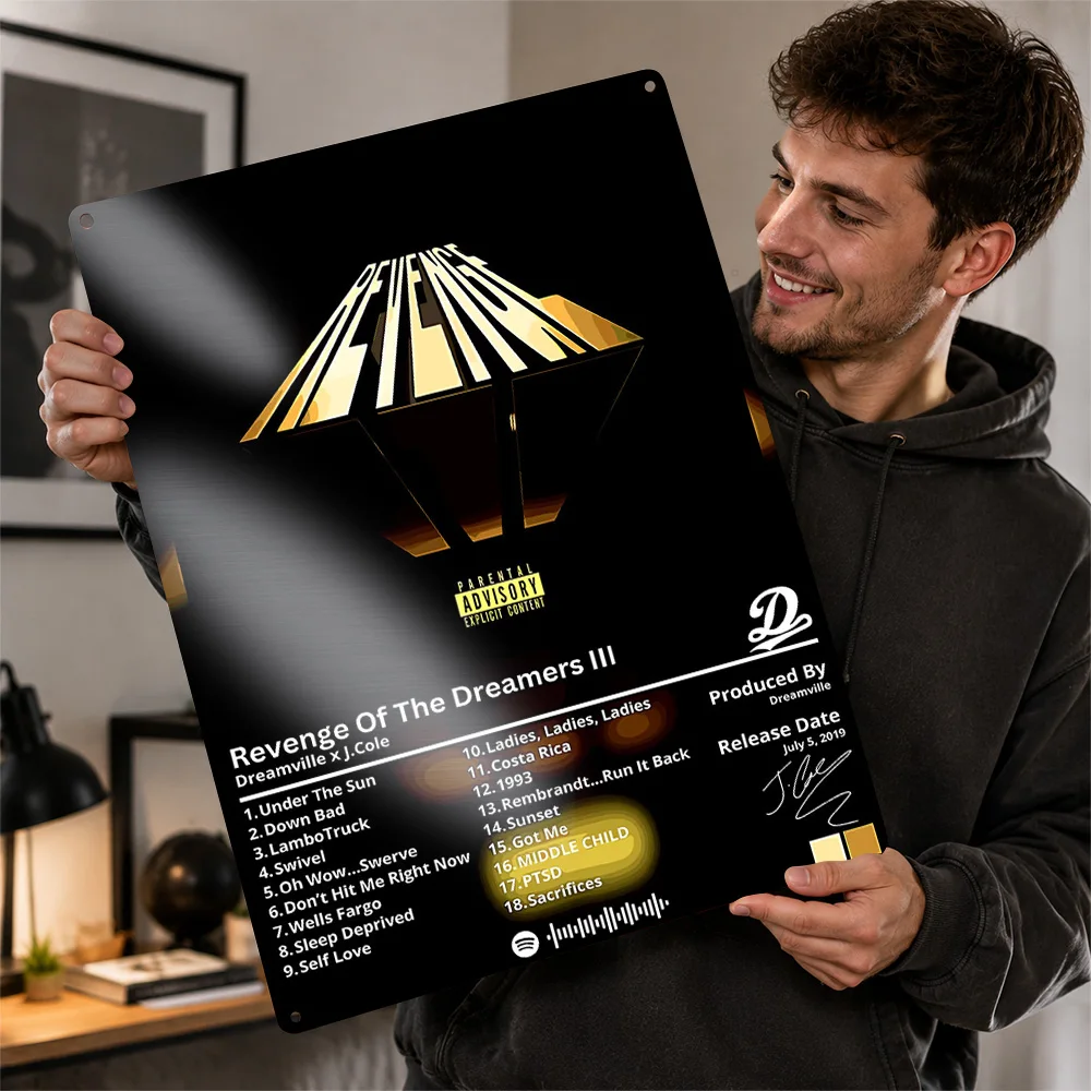 Revenge of the Dreamers III Album Metal Poster Perfect Gift for Fans Lovers Personalized Wall Art Metal Sign for Bedroom Stuff