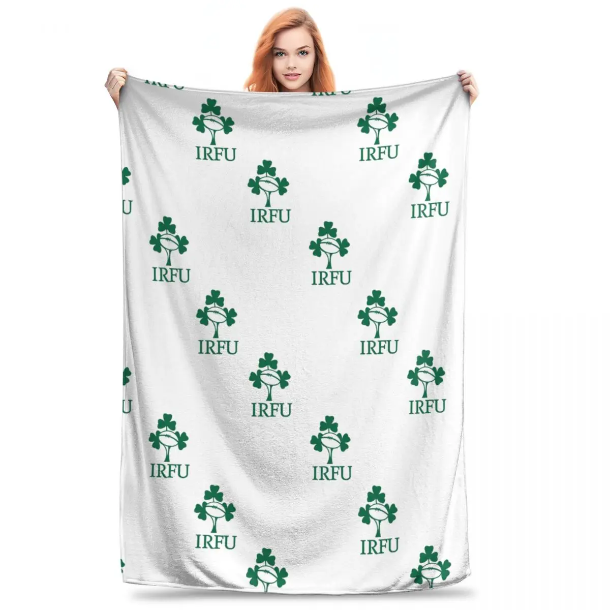 Ireland Rugby TEAM Blanket Flannel Warm Throw Blankets Sofa Throw Blanket For Couch Bedding Outdoor Throws Bedspread Quilt