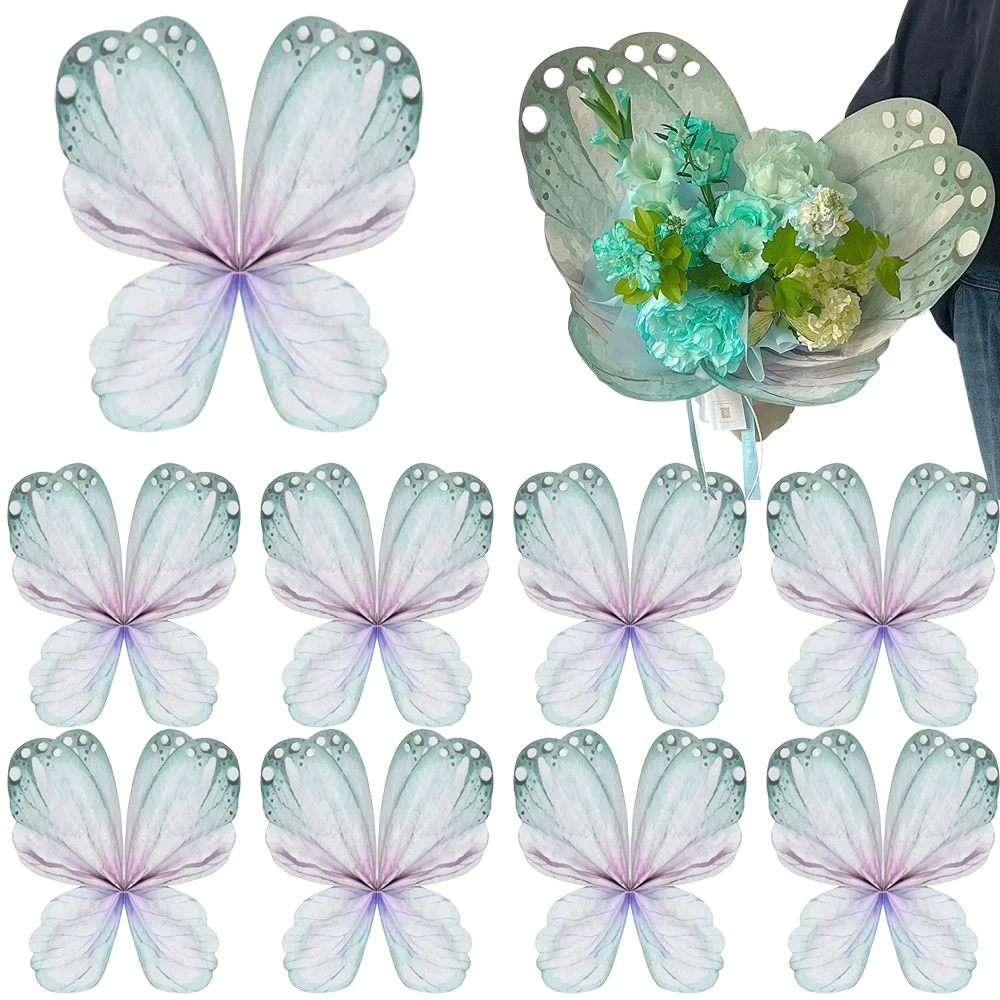 Butterfly Shape Flower Wrapping Paper Flower Bouquet Gift Packing Florist Wrapping Material DIY Crafts Paper Mother's Day Gift