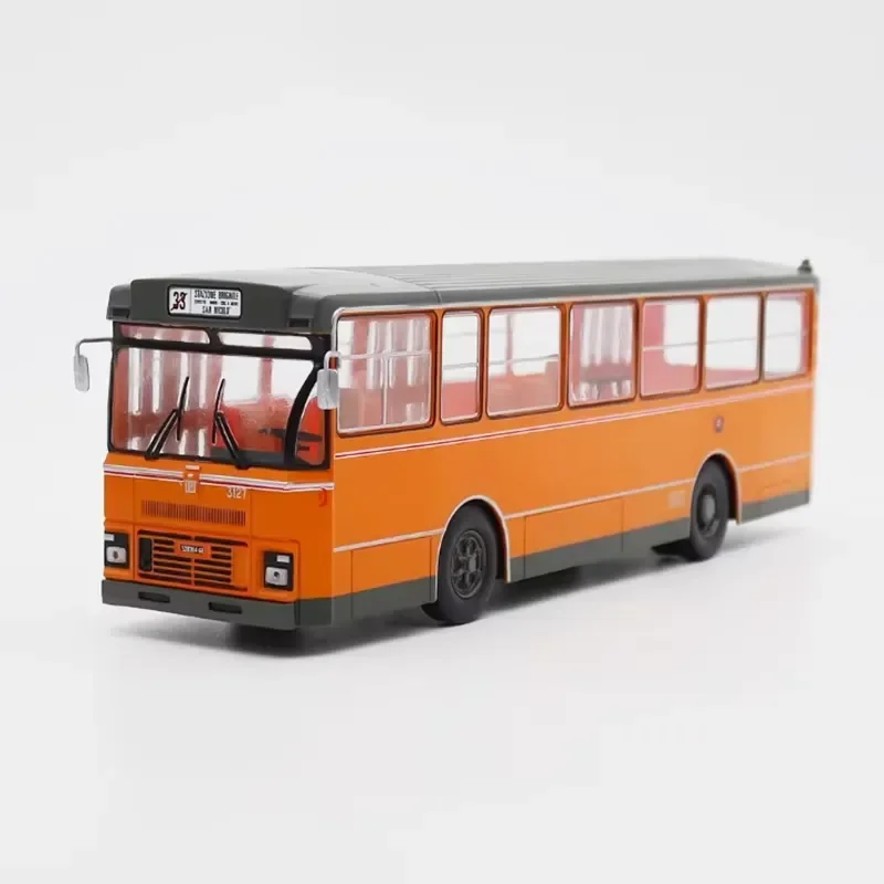 for IXO 1972 Bus Model 1:43 Scale Diecast Alloy Vehicle Static Display Collectible Simulation Toy Gift Finished Product