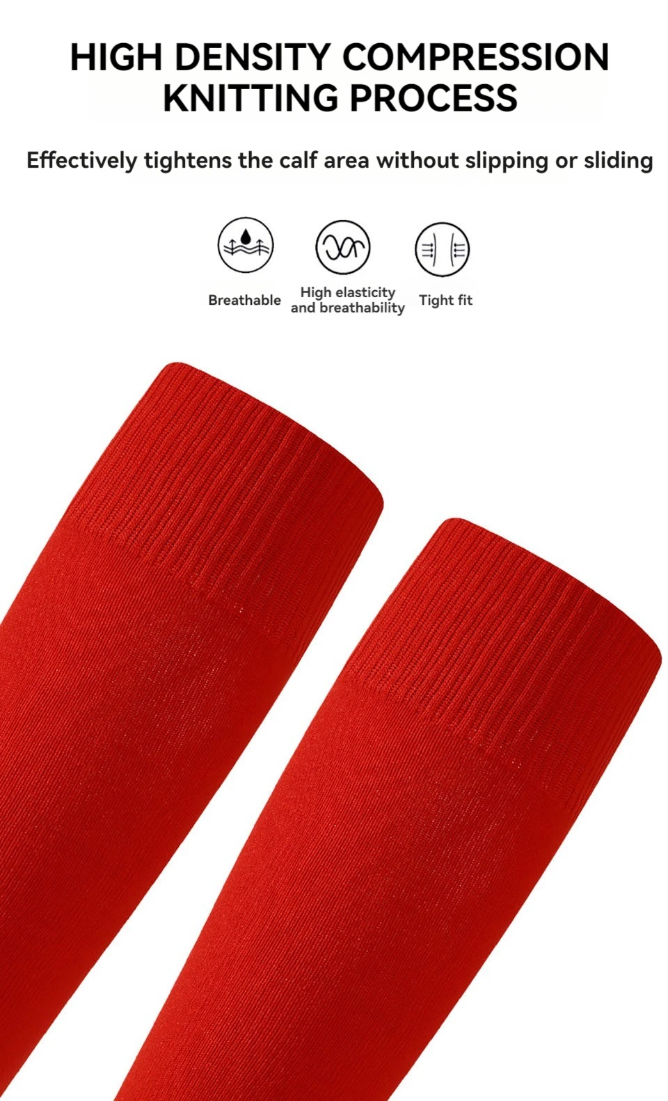 Loogdeel Fußball-Beinschoner-Socken für Erwachsene und Kinder, Schienbeinschützer, Wadenschutz-Socken, Beinabdeckung, atmungsaktive Sportsocken – Detail 3