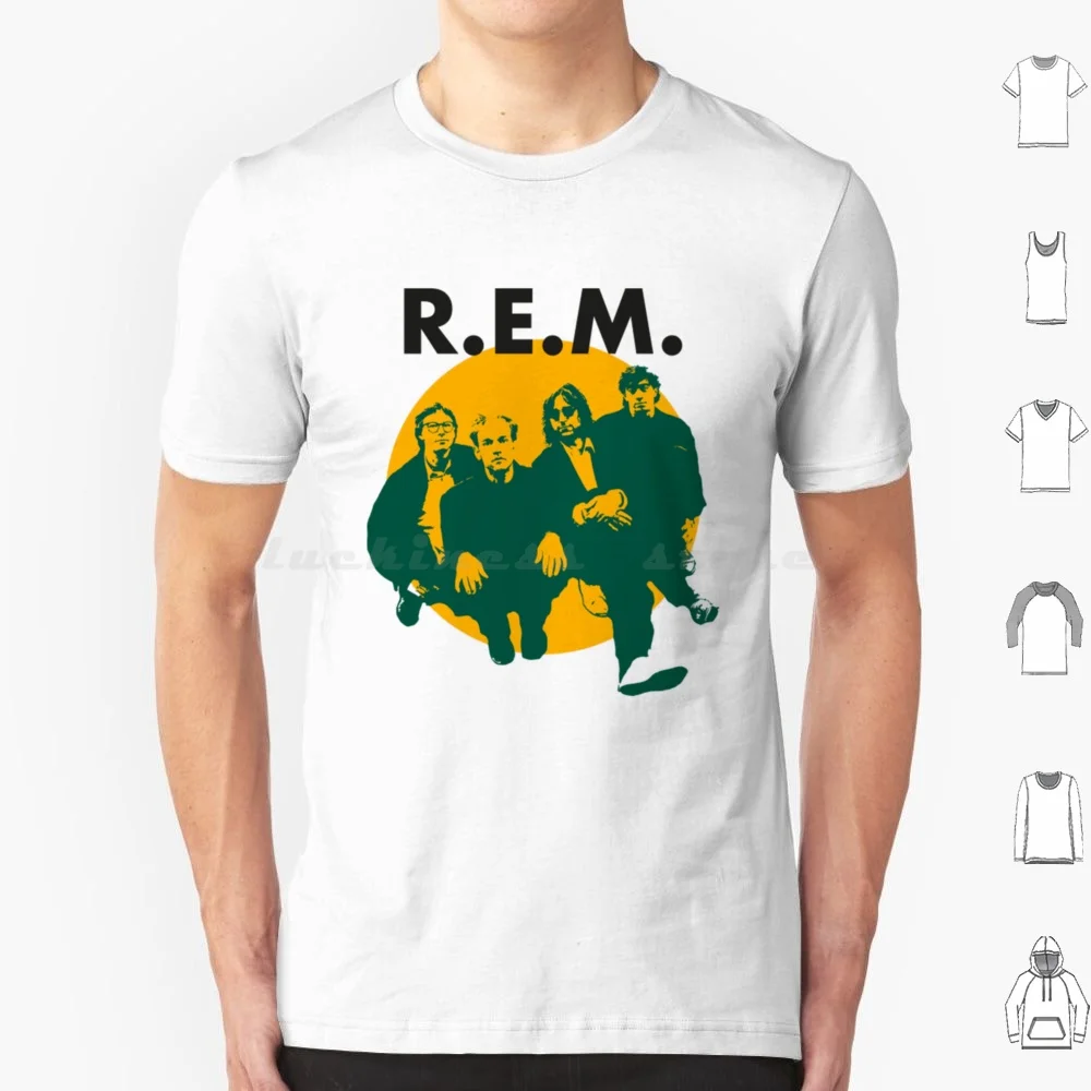 R E M Band T Shirt Big Size 100% Cotton Rem Music Bop Nonstop Fan Art Sweetener 90s Band Michael Stipe Cream God Is A Woman