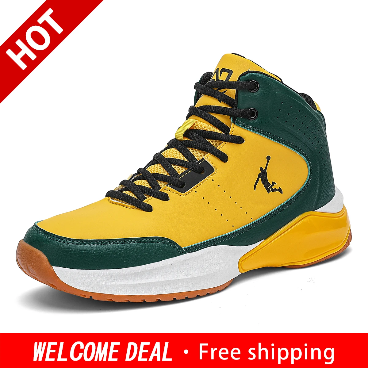 Men Women High Top Basketball Sneakers Classic Black White Outdoor Street Trend Versatile Casual Sport Shoes