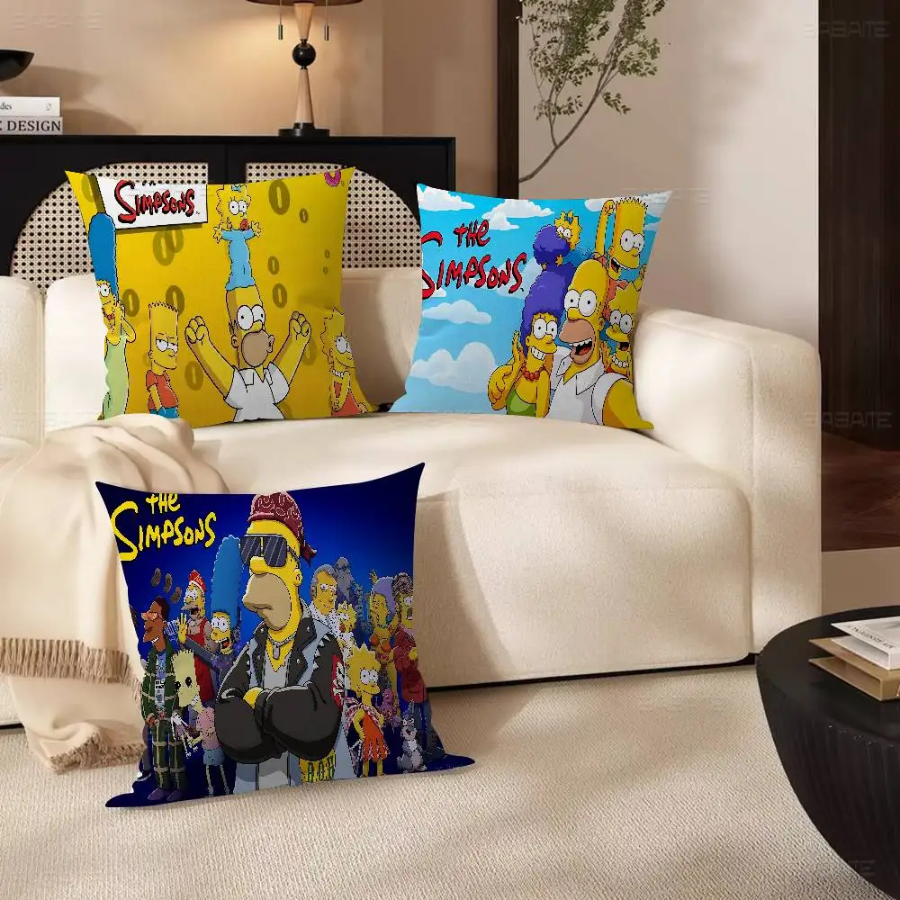 S-Simpson وسادة هدية ديكور المنزل والمكتب غرفة نوم أريكة غطاء وسادة السيارة 45x45 #4