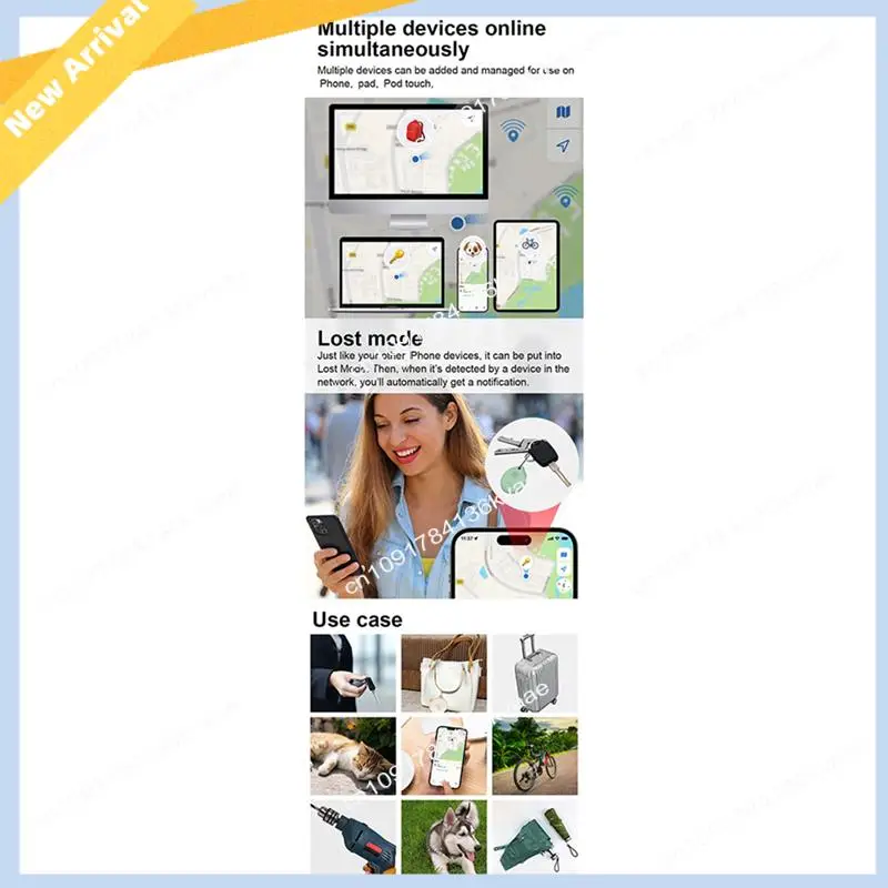 

M01K умный анти-потерянный трекер для Ios, умный трекер, сигнализация, мини-тег, ключ для определения местоположения ребенка, Bluetooth-трекер, Finder, трекер для домашних животных