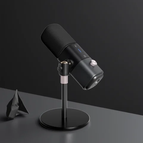 NearStream Dynamic XLR USB Mic Desktop Professional Microphone Plug-and-Play for Gaming Studio Streaming Podcast Recording pc