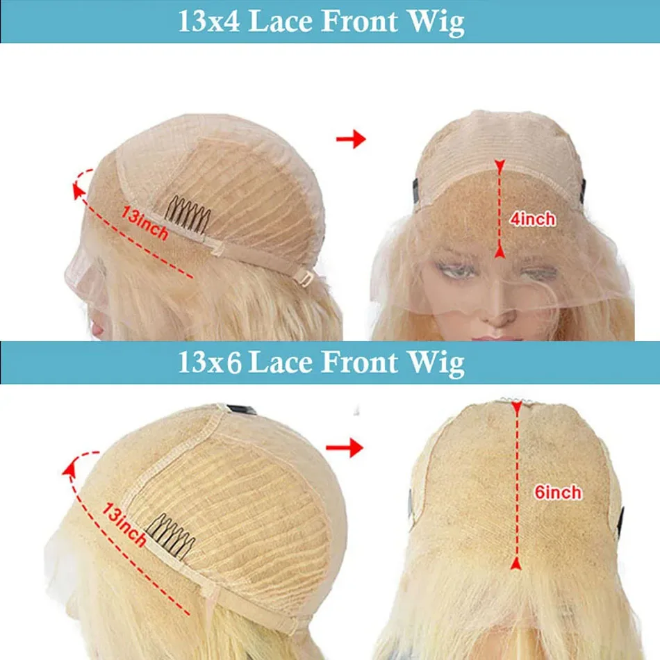 Light Lake Blue Colored Straight 13x4 Lace Front Human Hair Front Wigs 13X6 Brazilian Remy On Sale Pre Plucked Frontal Wig