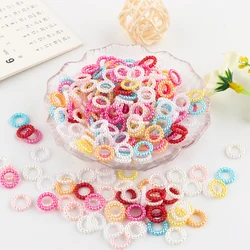 10mm 1000Pcs/Bag Imitation Pearl Circle Acrylic Ring Beads Round Spacer Bead For Jewelry Making DIY Handmade Decoration