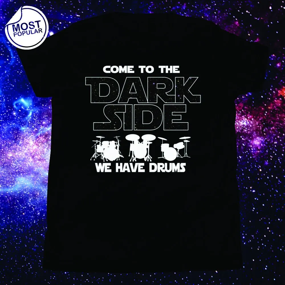 

Молодежная футболка барабанщика, детская одежда, барабаны, научная фантастика, приход в темную сторону