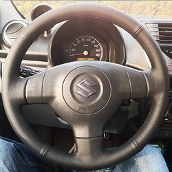 Car Steering Wheel Cover Artificial Leather For Suzuki SX4 Alto Old Swift Opel Agila Steering-Wheel Cover Wrap Car Accessories