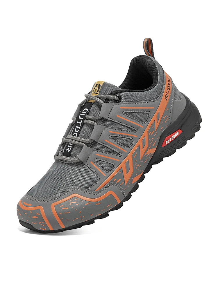 Herren-Wanderschuhe für den Außenbereich, wasserdicht, rutschfest, für jedes Gelände, Sportschuhe mit breiter Zehenpartie, zum Wandern, Radfahren, Camping, Jagd, Wanderschuhe – Detail 2