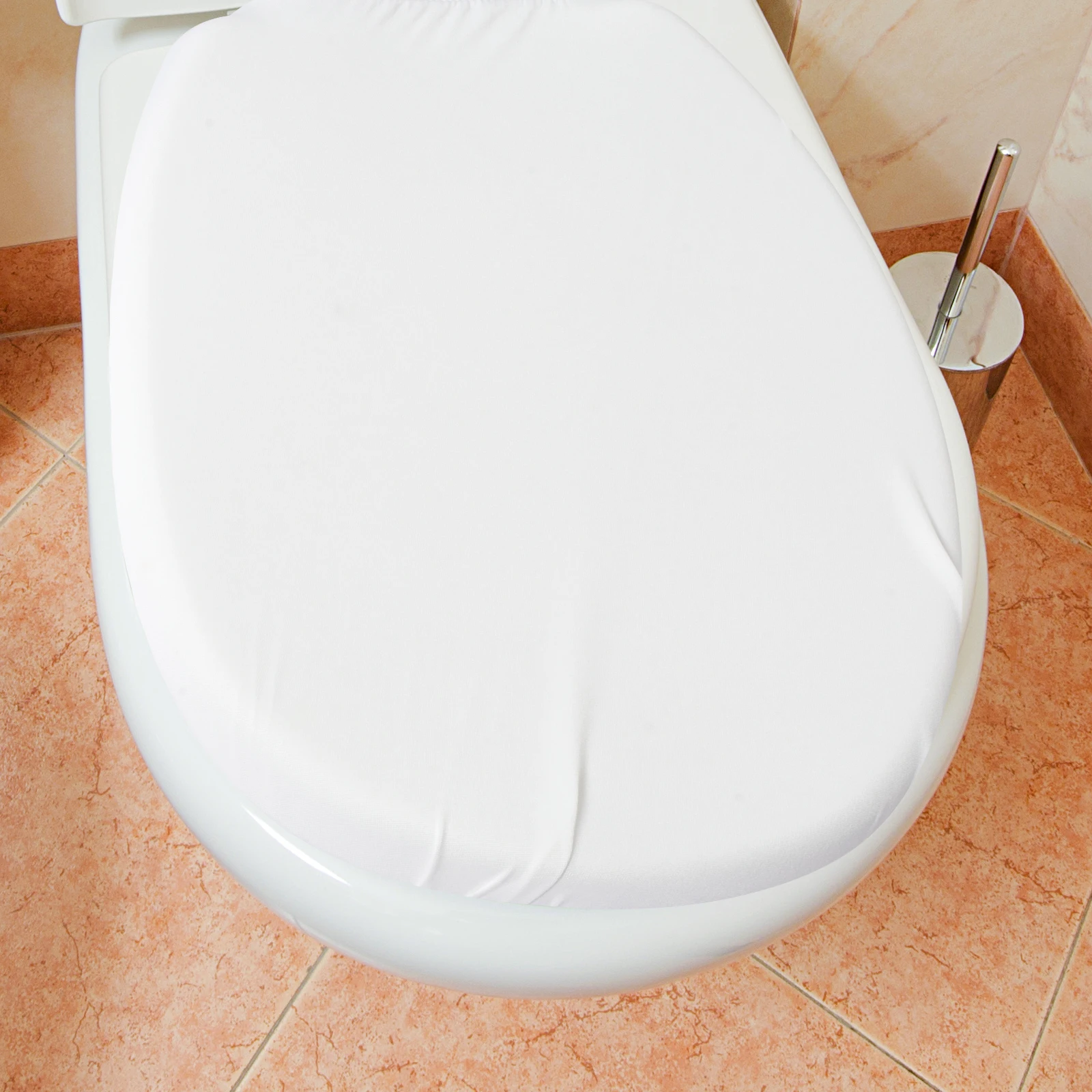 

1Set Toilet Tank Cover Fabric Sleeve Full Coverage Protective Bathroom Water Tank Lid Cover Elastic Edge