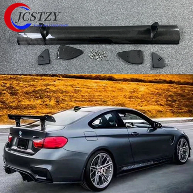 JCSTZY For BMW 1M M3 E82 E87 E90 E92 E93 F30 F10 Revozport Style GTS Carbon Fiber / FRP Material Rear Spoiler 2009+