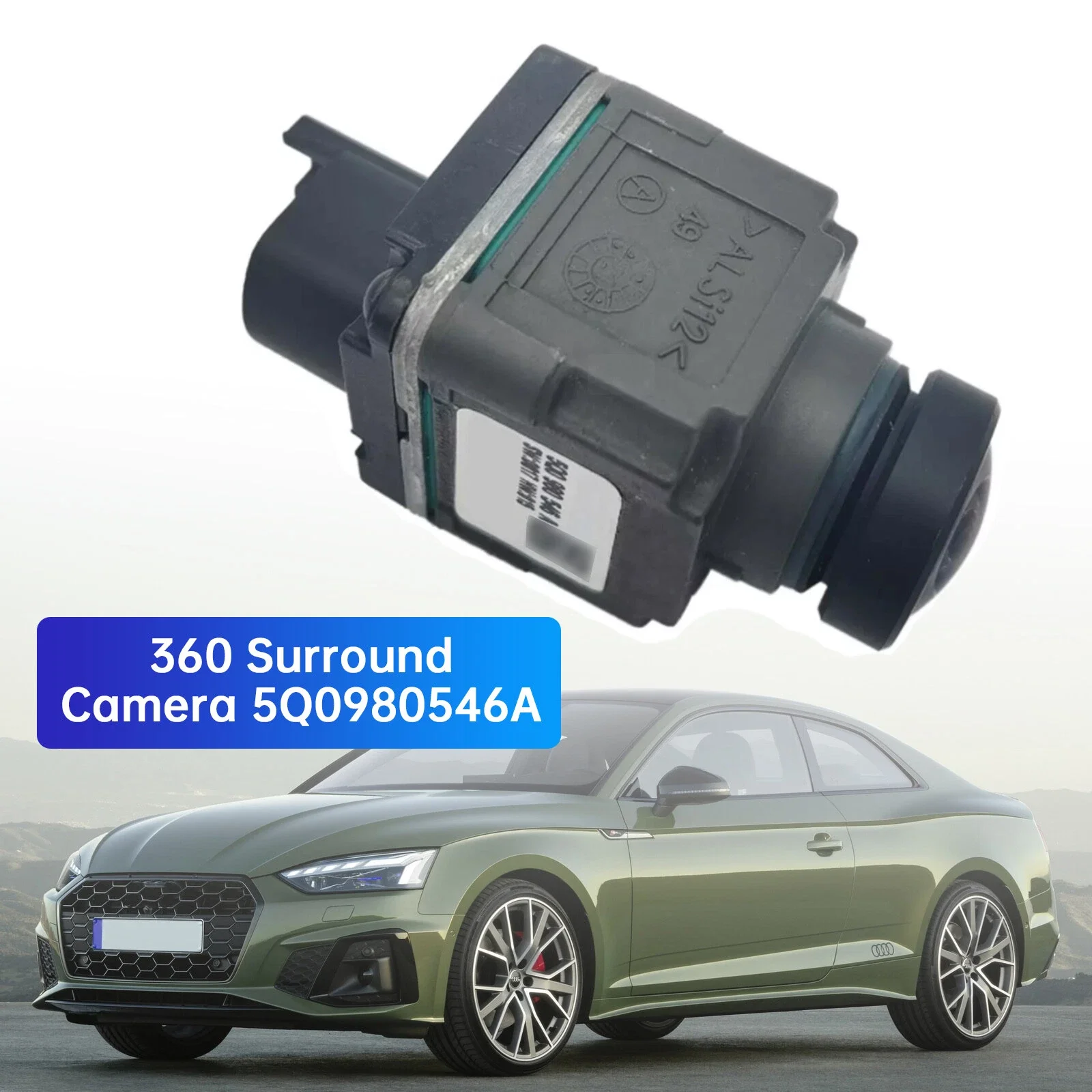360°Surround Front Camera 5Q0980546A For Audi A4 B5 B6 A5 A6 Q5 Porsche Replacement Car Parts