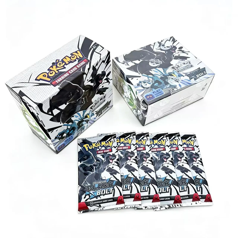 360Pcs Cards Scarlet Violet Black Bolt Booster Packs English TCG Trading Cards Game Collection Toys Kids Birthday Gifts