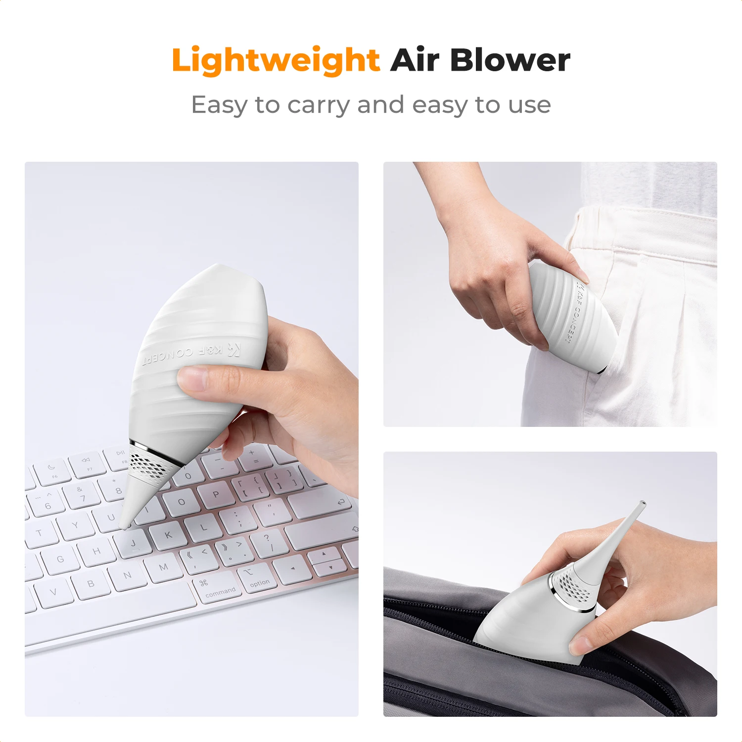 K&F Concept Air Blower Long/Short Nozzle Bellows Air Intake Camera Lens Blower for Digital SLR Lens Sensor LCD Screens Keyboard