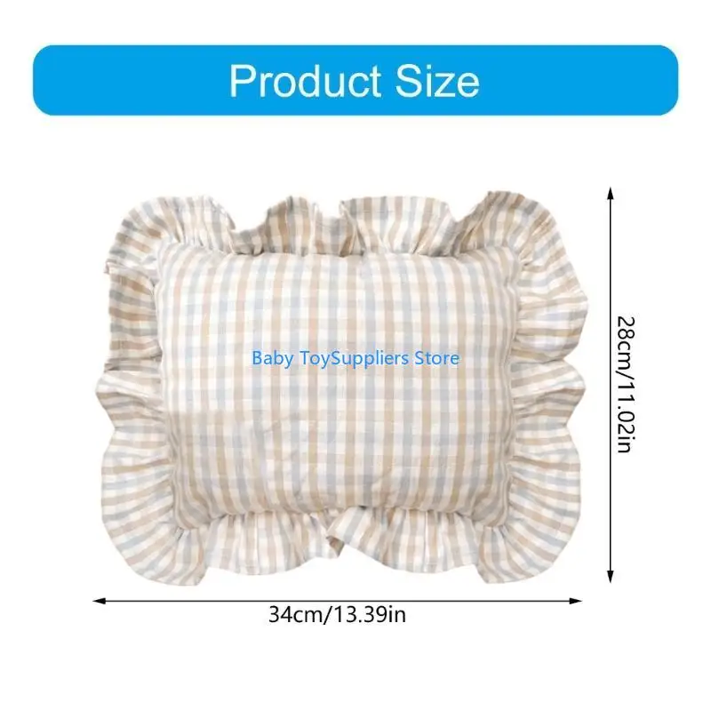 R1WF Nordic Baby وسادة صغيرة 28x34cm تصميم وسادة مسند رأس مريح لخليجي الأسرة وغرفة الأطفال