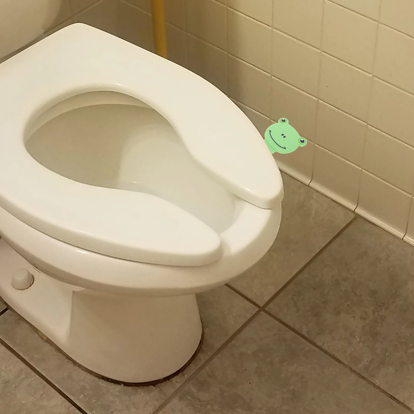 

2 Pcs Toilet Lid Lifter Lip Seat Handle Bowl Touch Tool Toddler Attachment Self Adhesive Damper