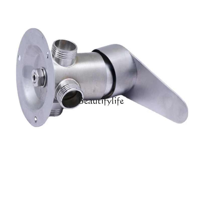 

*Solar water heater mixing valve Surface-mounted 304 stainless steel simple mixing valve Hot and cold shower water valve