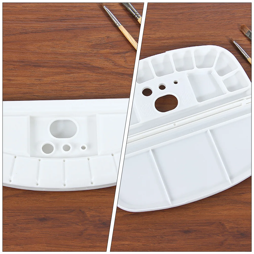 

2Pcs Reusable PP Paint Tray Board Mixing Palette for Artists Professionals Students Kids Art Birthday Party Paint Tray Board