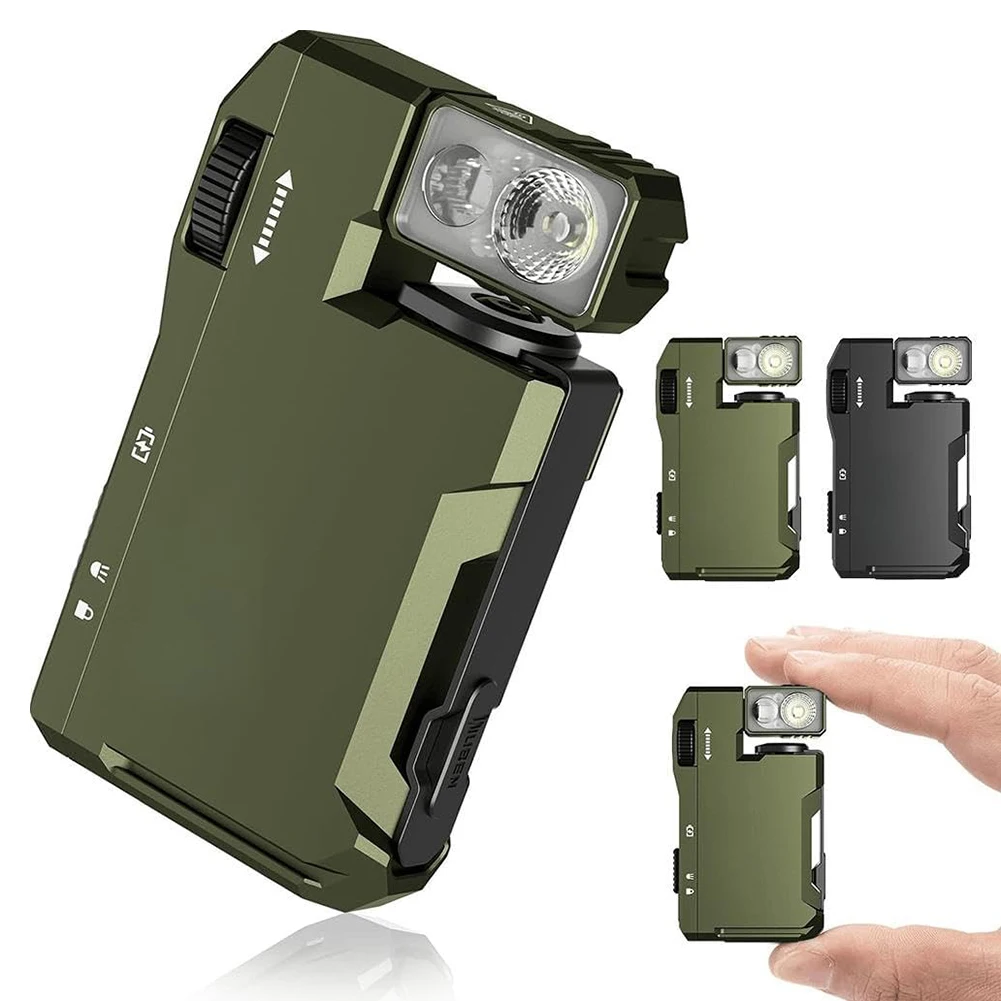 Portable Flat Pocket Flashlight 400 Lumens Flashlight Small Flashlight for Outdoor Camping Hiking