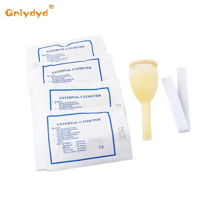 5Pcs Disposable Urine Collector Latex Urine Bag Male External Catheter Urological Consumables CE FDA