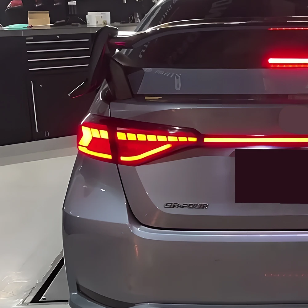 

Для Toyota Corolla 2019-2023 автоматические задние фонари в сборе, обновленный светодиодный динамический поворотный задний фонарь, автомобильные аксессуары