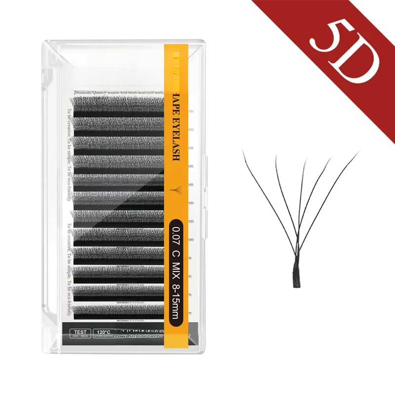 W Shape Automatic Flowering Eyelash Extensions, 3D/4D/5D/6D Premade Fans, Speed Lash, Natural Soft Light, Full & Dense