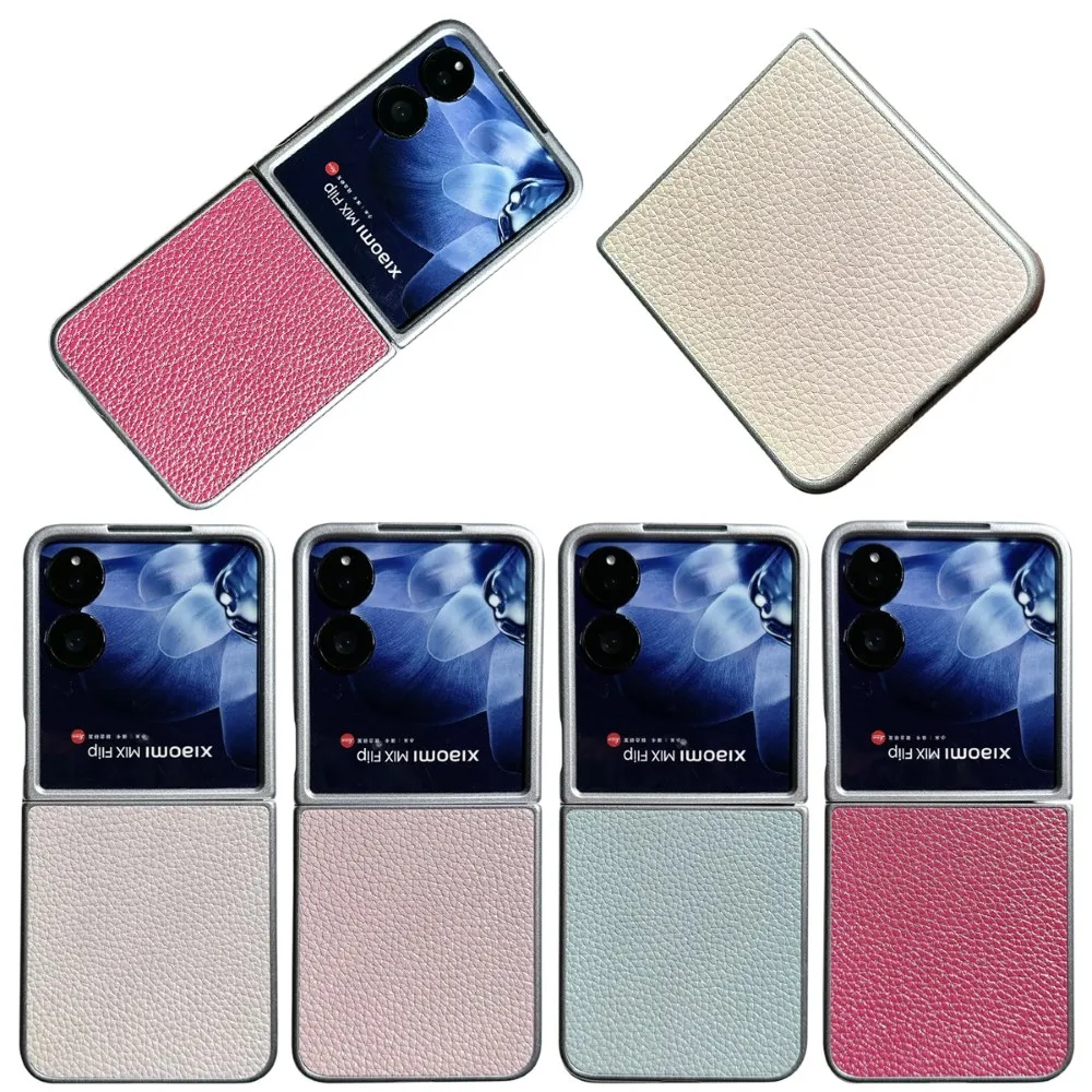 For Xiaomi MIX Flip MIXFlip Phone Case Luxury Faux Leathe Ultra-thin Folding Shockproof Protection Hard Back Cover Accessories