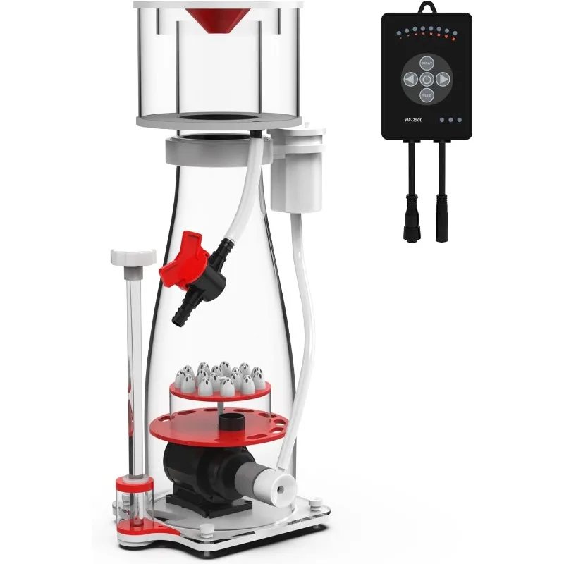 home.Aquarium in-Sump DC Protein Skimmer, with Controllable DC Pinwheel Pump for Up to 135-185Gal Reef Tank (N170 Plus)