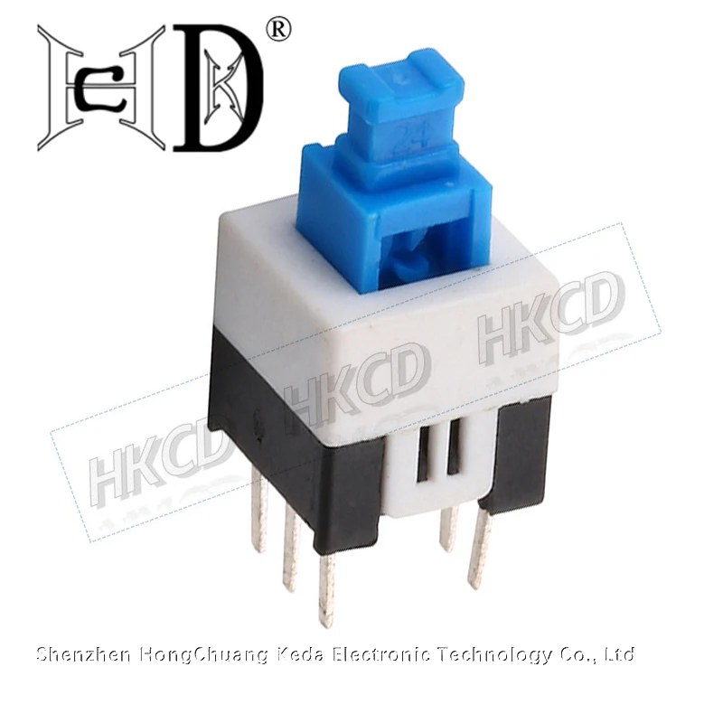 5PCS Push Button Switch 7*7 6Pin 3Pin Push Tactile Power Micro Latching Switch Self / No Lock On/Off 5.8*5.8 8*8 8.5*8.5 mm