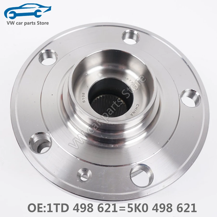 5K0498621 1CPS Front Wheel Hub Bearing Assembly For VW PQ35 Golf MK5 MK6 Jetta GTI Scirocco Tiguan EOS Passat B7 CC 1T0 498 621